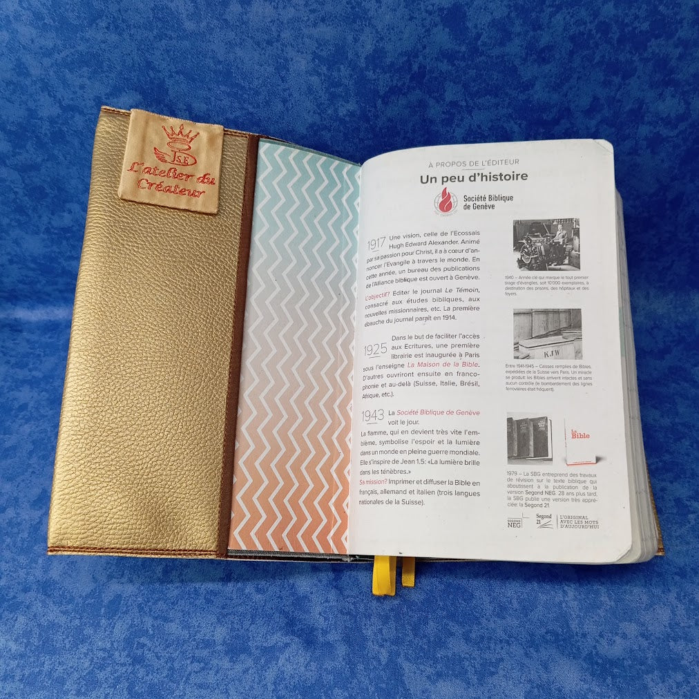 Couvre-livre Bible : En toi est mon espérance (Psaumes 39:7)