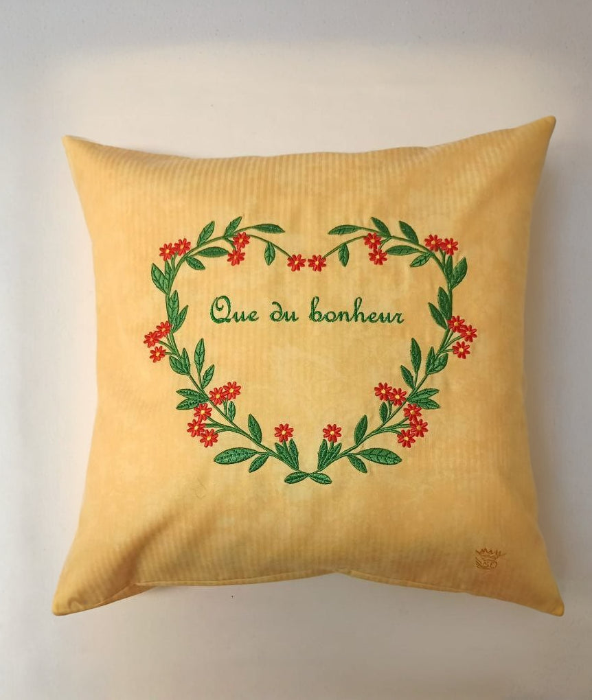 Coussin – Que du bonheur
