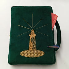 Sacoche Bible Velours - "La Croix Dorée"