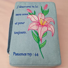 Sacoche Bible en Jeans - Personnalisable
