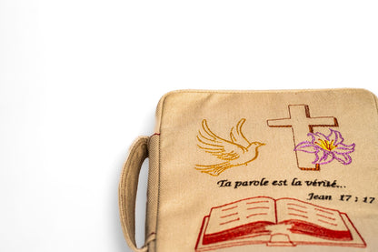 Sacoche Bible en Jeans - "Ta Parole est la Vérité" (Jean 17:17)