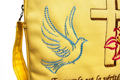 Sacoche Bible en Jeans - "Ta Parole est la Vérité" (Jean 17:17)