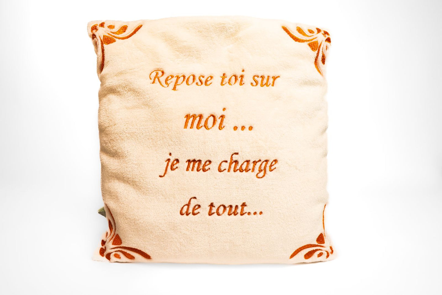 Coussin – Repose-toi sur moi, je me charge de tout