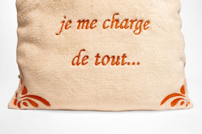 Coussin – Repose-toi sur moi, je me charge de tout