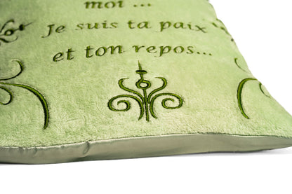 Coussin – Repose-toi sur moi, je suis ta paix