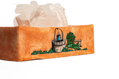 Couvre boîte à mouchoirs - "Car il change aussi le désert en lac" – Psaumes 107:35