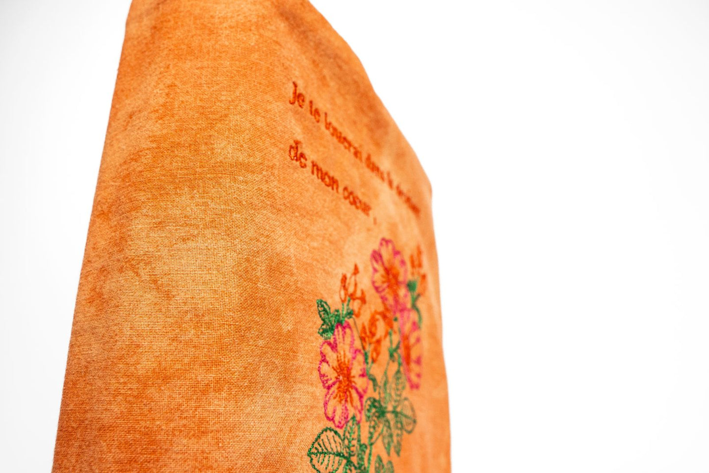 Couvre-livre orange – “Je te louerai dans la droiture de mon cœur” (Psaumes 119:7)