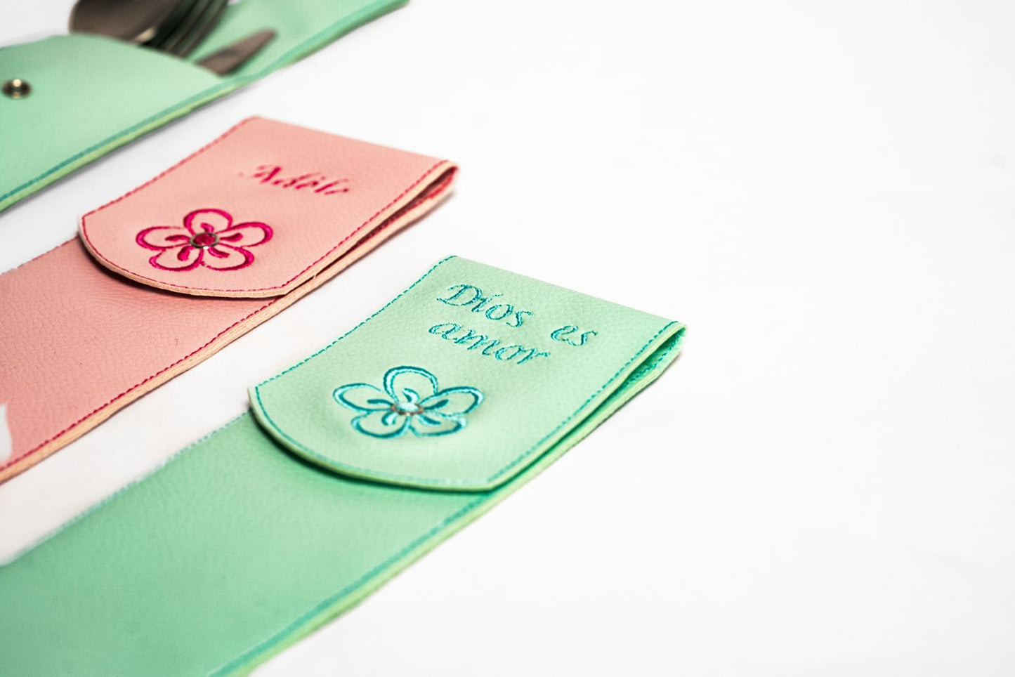 Sacs à Couverts Personnalisables en Simili Cuir