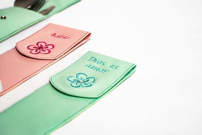 Sacs à Couverts Personnalisables en Simili Cuir