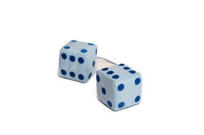 Petits dés décoratifs bleus