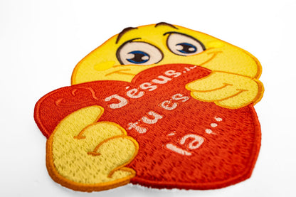 Écusson Smiley – “Jésus tu es là” (N°3)