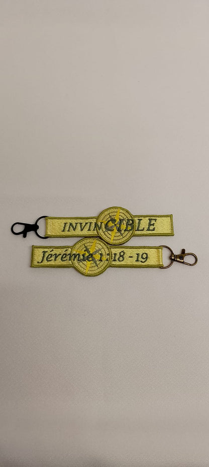 Porte-Clé Brodé - "Invincible"
