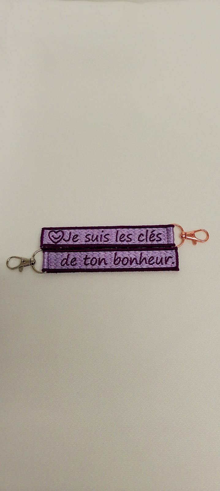 Porte-Clé Brodé qui parle