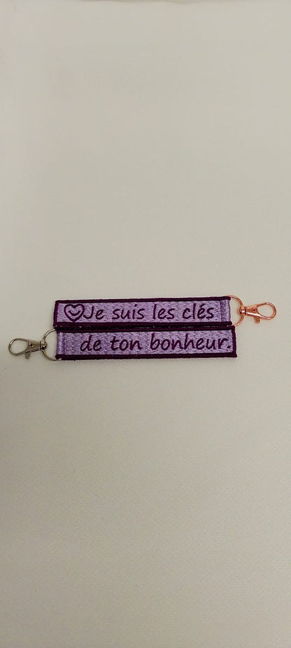 Porte-Clé Brodé qui parle