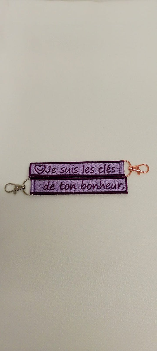 Porte-Clé Brodé qui parle