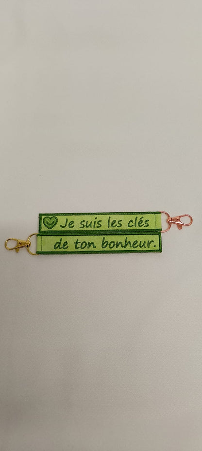 Porte-Clé Brodé qui parle
