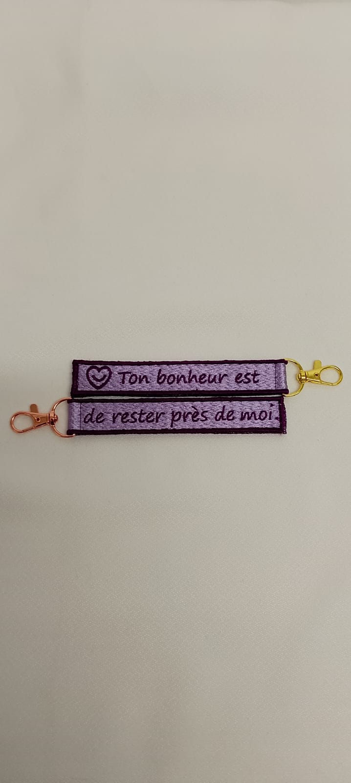 Porte-Clé Brodé qui parle