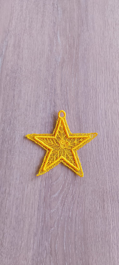 Petites Décorations de Noël à Suspendre - Motifs Étoile, Flocon, Sapin