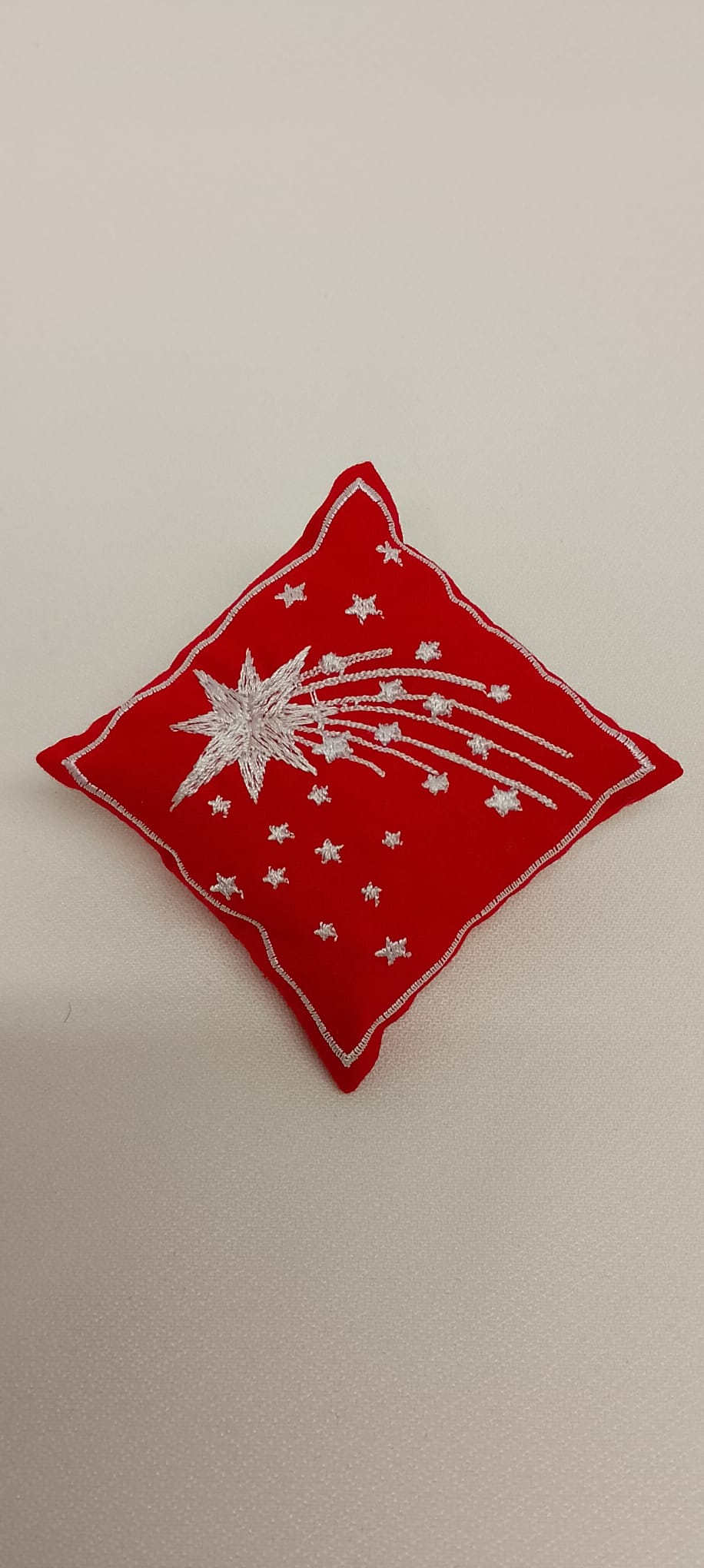 Guirlande Décorative de 4 Mini Coussins de Noël Brodés Personnalisables