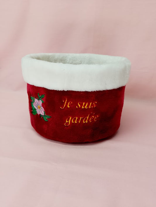 Pochon rond - “Je suis gardée"