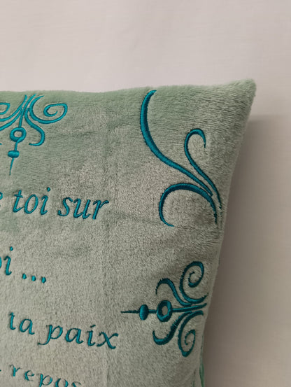 Coussin – Repose-toi sur moi, je suis ta paix