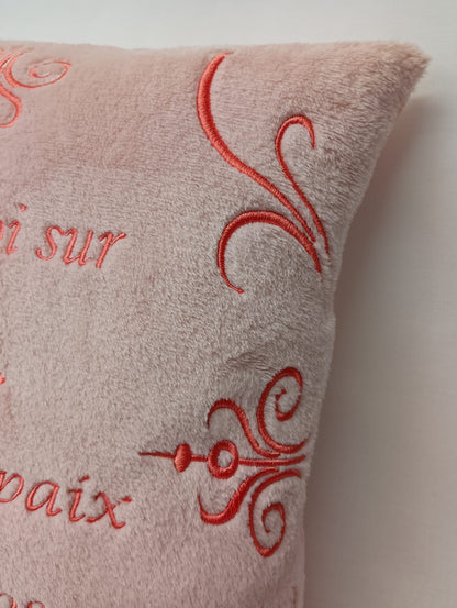 Coussin – Repose-toi sur moi, je suis ta paix