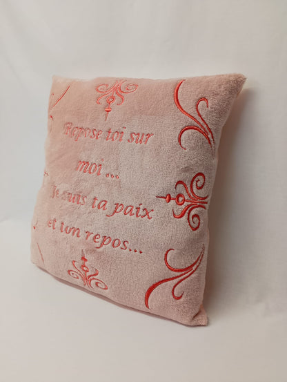 Coussin – Repose-toi sur moi, je suis ta paix