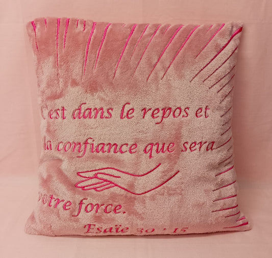 Coussin – C’est dans le repos et la confiance