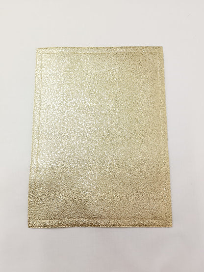 Faire-Part Brodé Personnalisé : Mariage & Noces d'Or (Satin et Dorures)